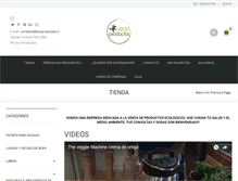 Tablet Screenshot of ecoproductos.cl